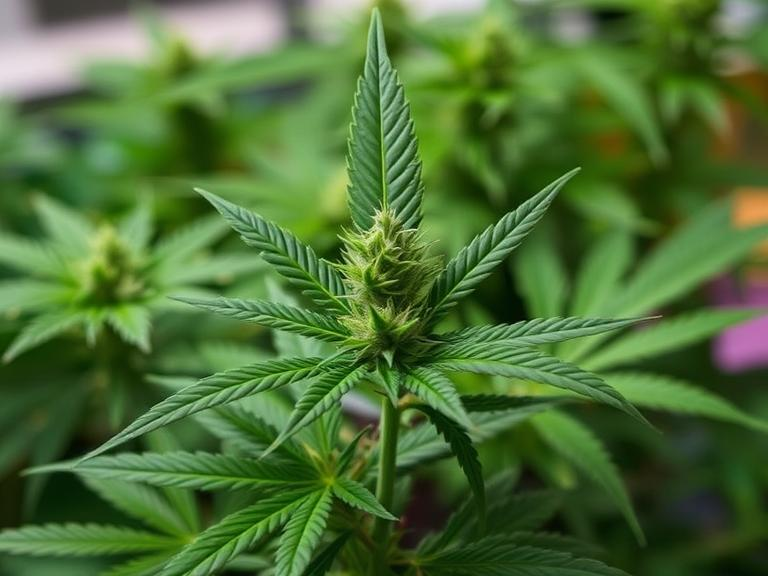 cannabis weed in close up photo
