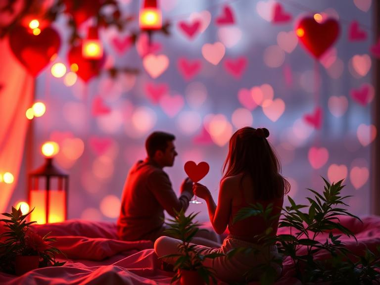 romantic and relaxing valentines night