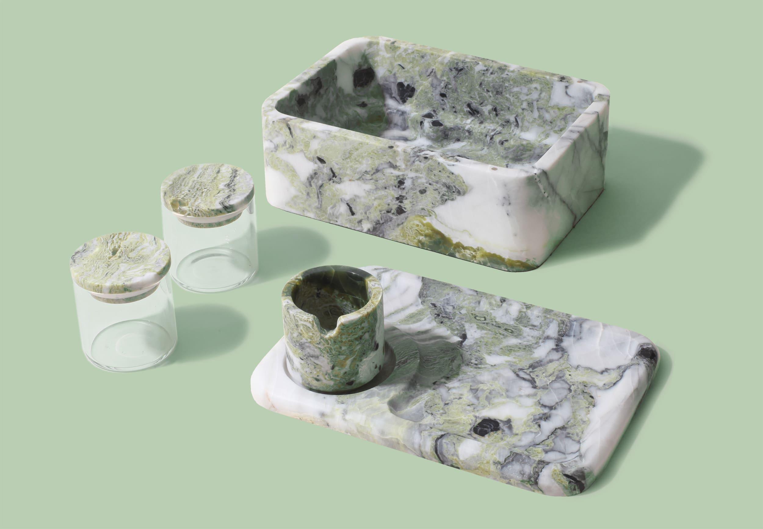 luxury marble stash box set