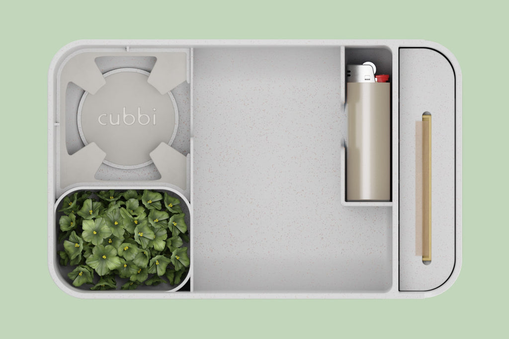 A top-view photo of Cubbi stash box.