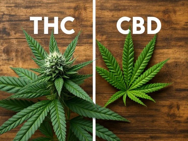 THC and CBD comparison