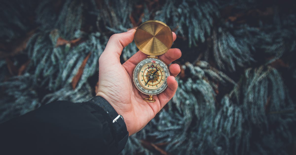 A person holding a necklace featuring a compass pendant.